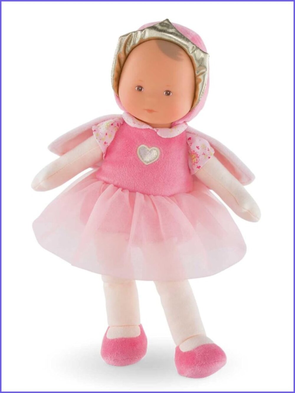 Corolle Princess Pink Cotton Flower Washable Baby Doll 12" For Age 0+ New In Box
